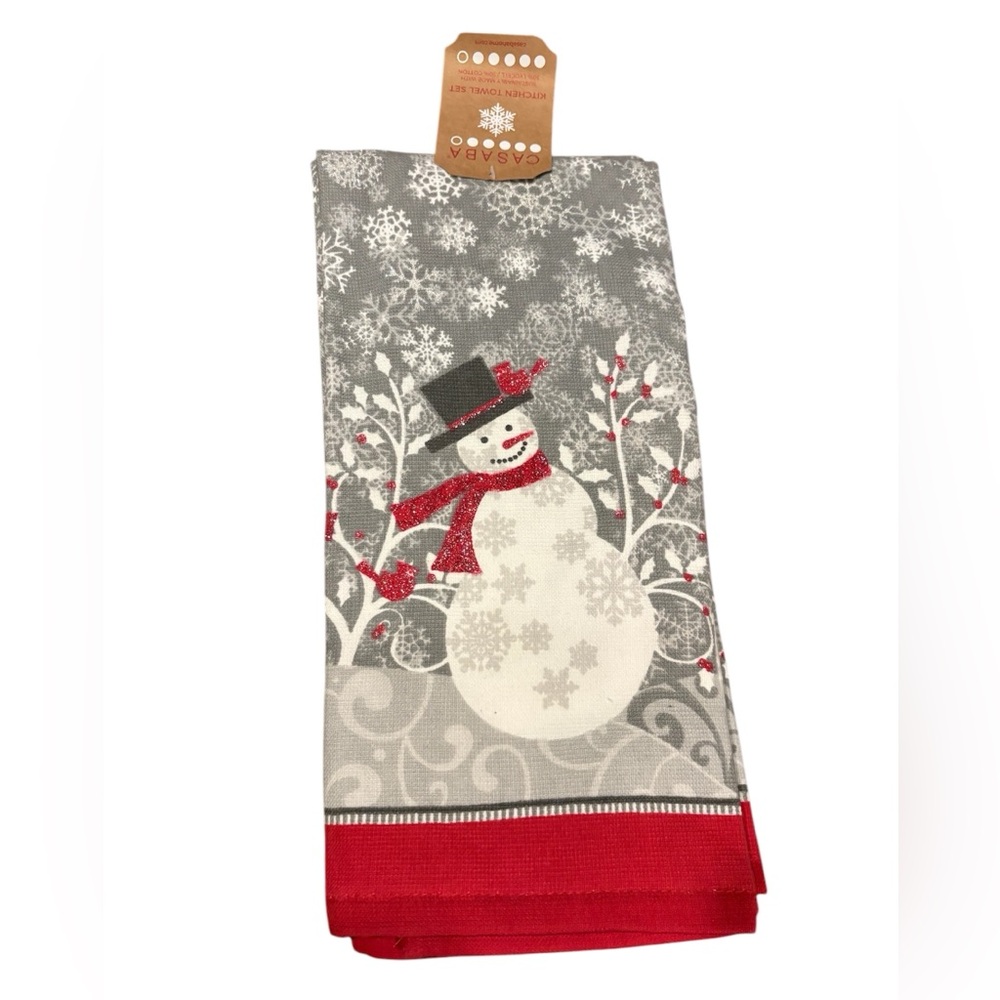Casaba Christmas Kitchen Towel Set